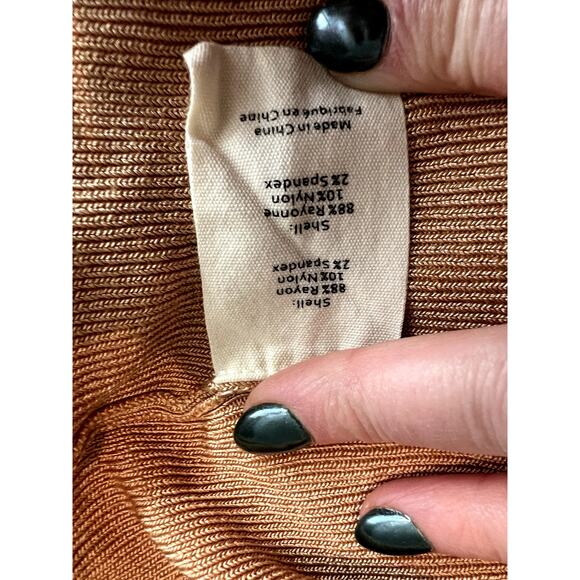 L'Agence Lucas longline cardigan tan M - Picture 5 of 8